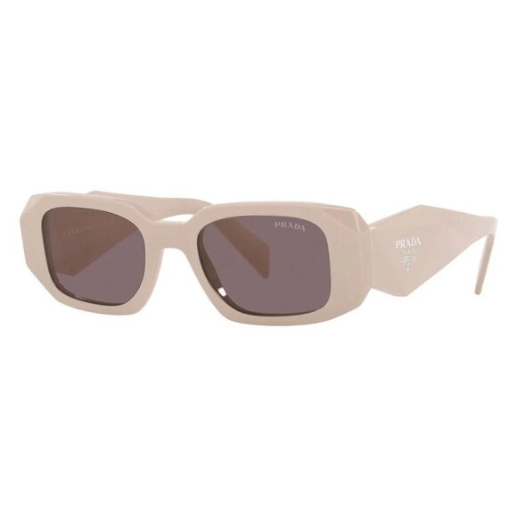 Prada Purple Brown Rectangular Ladies Sunglasses - Picture 1 of 2